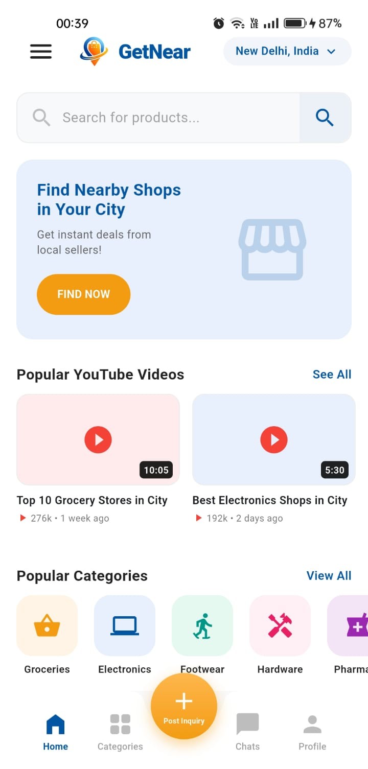 GetNear App Screenshot